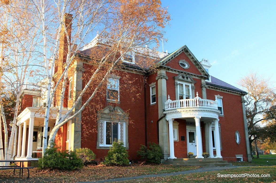 Town hall in the fall